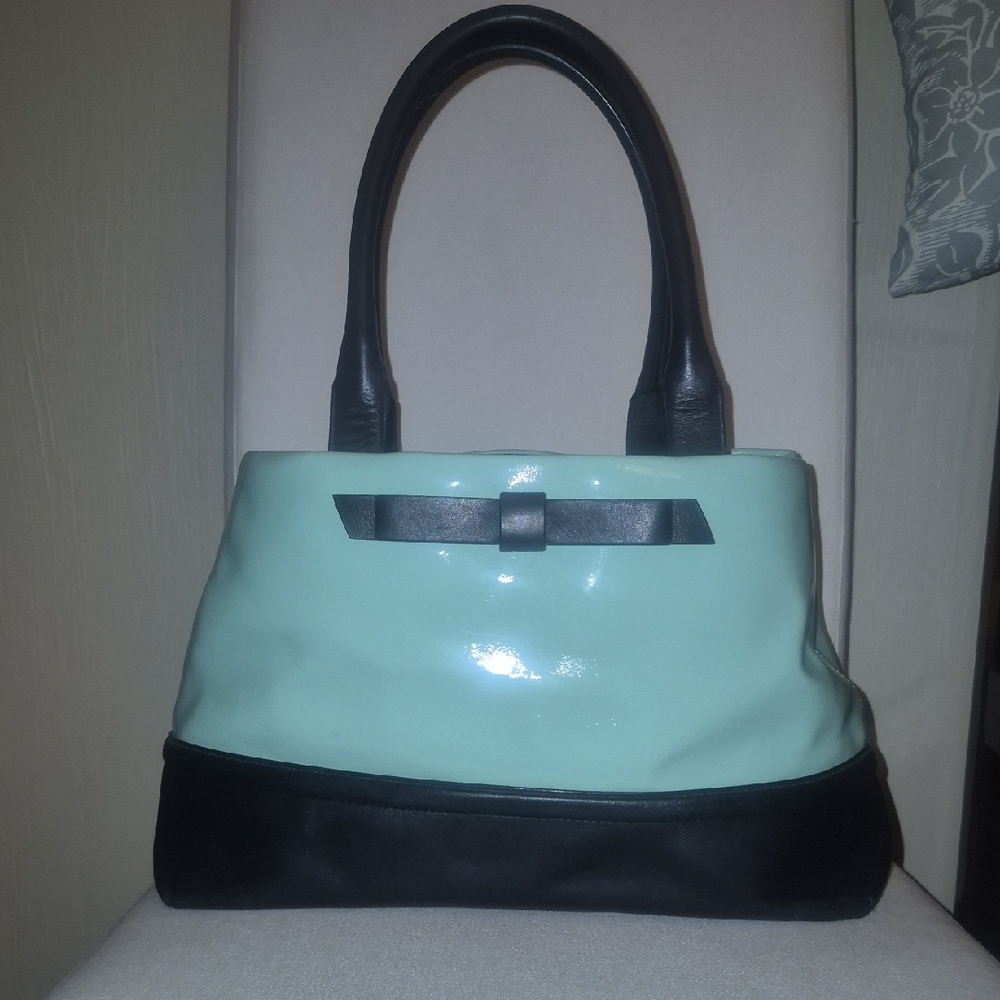 Kate Spade Mint and Black Shoulder Bag